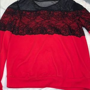Kids Long Sleeve Red Holiday Shirt